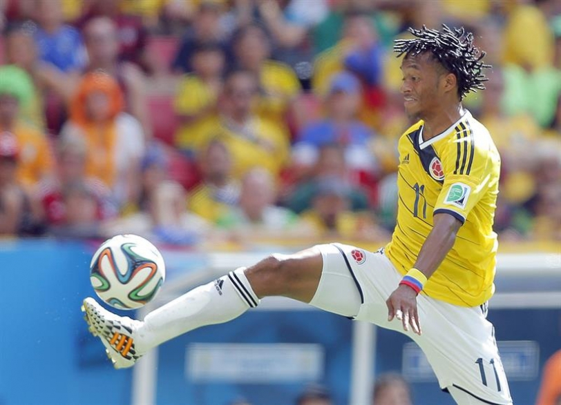 Cuadrado se casa por lo civil en Barranquilla antes de viajar a Italia