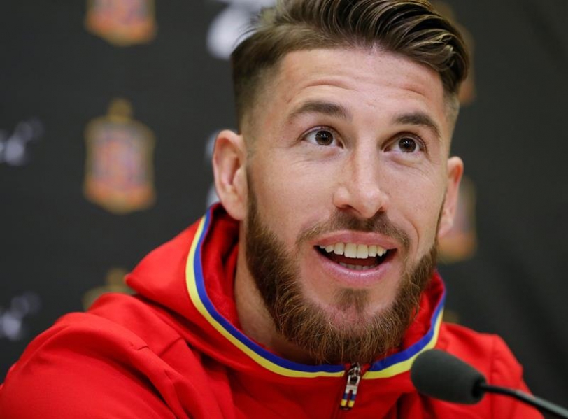 El defensa de la selección española Sergio Ramos