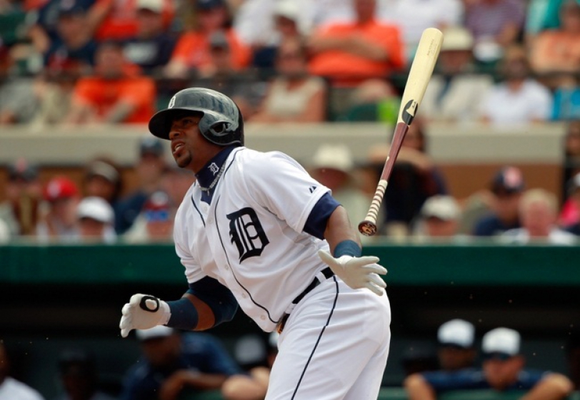 El jardinero cubano Yoenis Céspedes