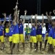 El equipo de Balonmano masculino brasileño celebra tras vencer a Uruguay El equipo de Balonmano masculino brasileño celebra tras vencer a Uruguay
